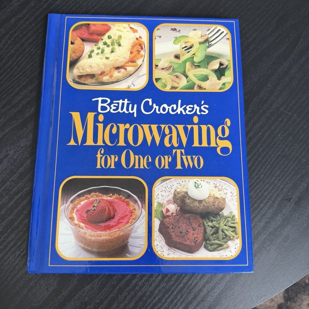 Vintage Betty Crocker’s Microwaving for One or Two Cookbook 1985 Hardcover